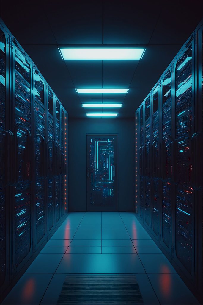 An image of our eco-friendly cloud hosting data centre