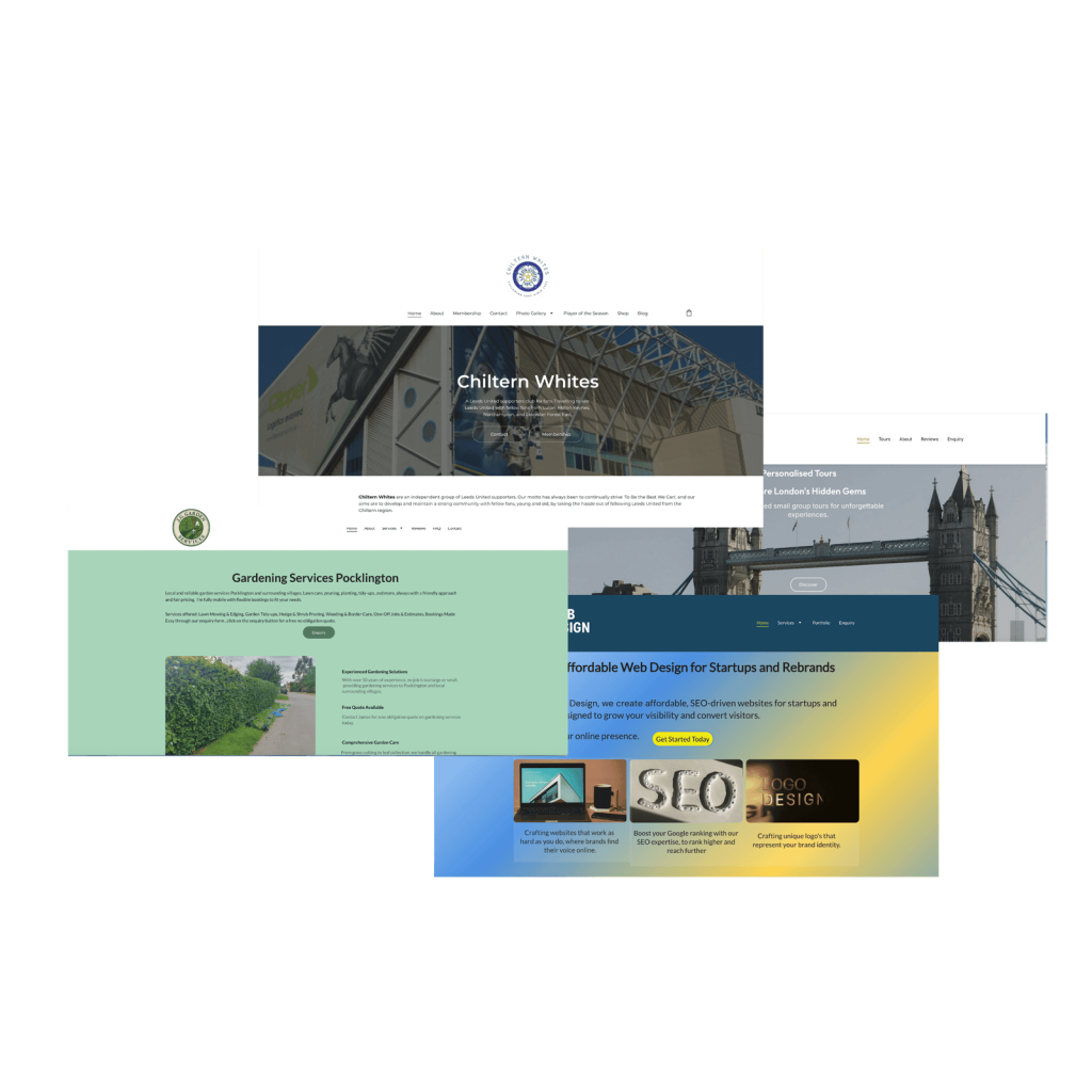 A collection of Affordable Websites with responsive design